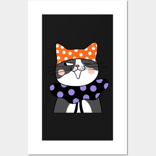You asleep yet? A Funny sneaky cat Gift Idea Posters and Art